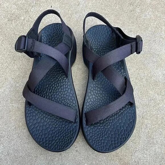Chaco Updraft Ecotread Black Outdoor Hiking Sport Sandals Men’s Sz 13 main image 5